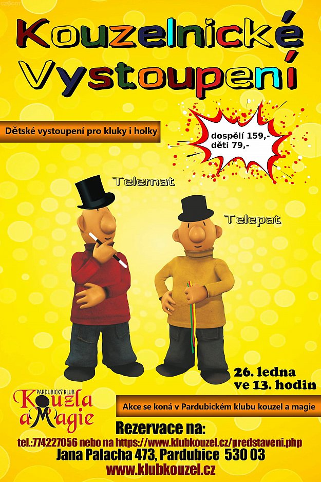 Kouzelnické představení pro děti Telepat a Telemat