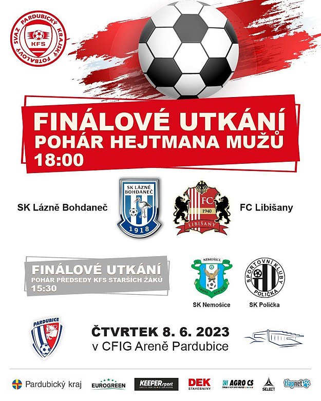 SK Lázně Bohdaneč - FC Libišany (finále Poháru hejtmana 2022/23)