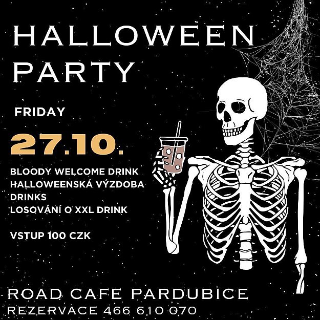 Halloween party in Road Cafe