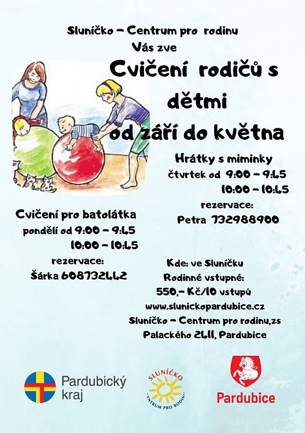 Cvičení rodičů s dětmi