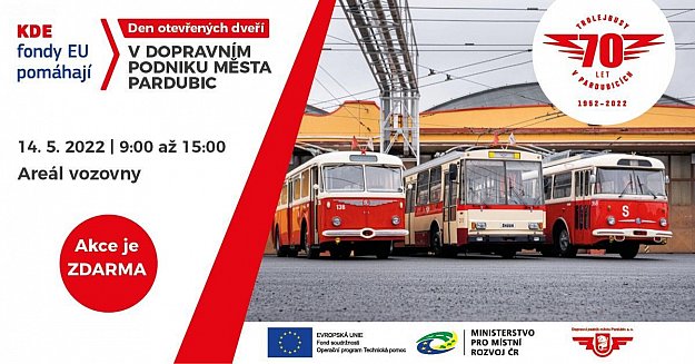Den otevřených dveří * 70 let trolejbusů v Pardubicích