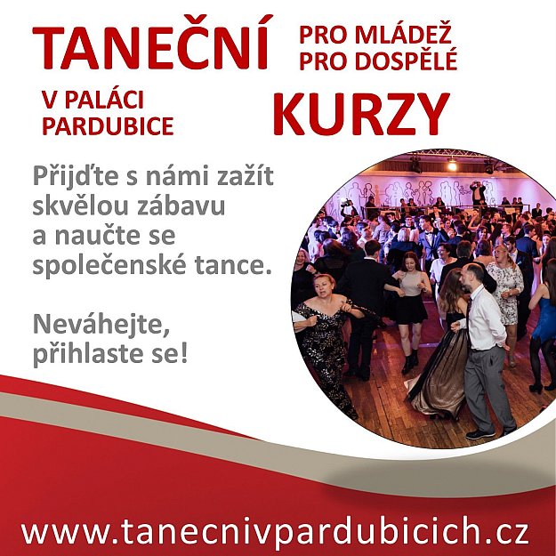 Taneční kurzy Mládež Podzim 2023 - Palác Pardubice