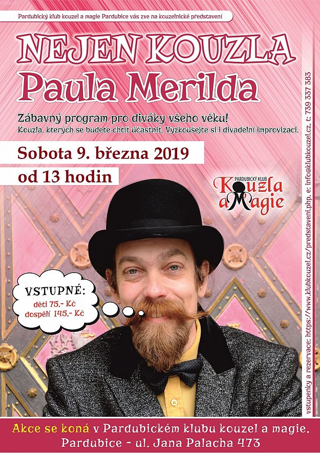 Kouzelnické představení pro děti - kouzelník Paul Merild