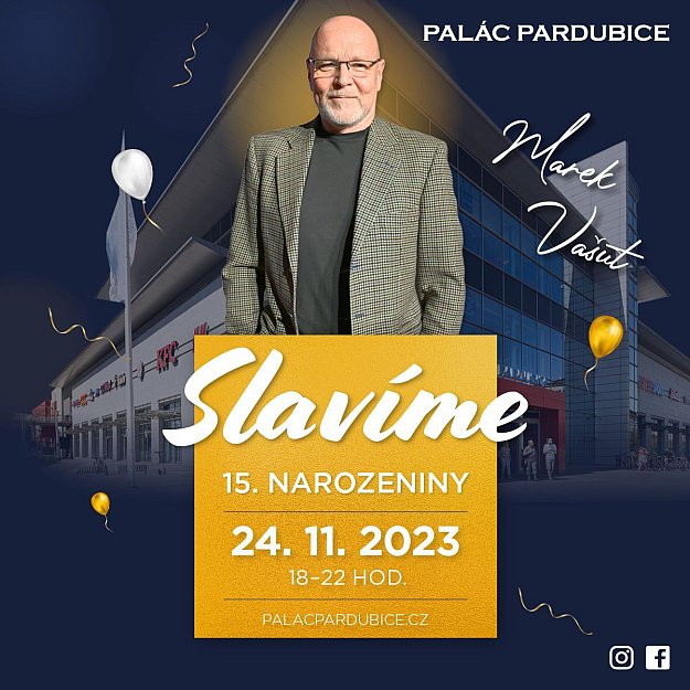 Palác Pardubice slaví 15. narozeniny