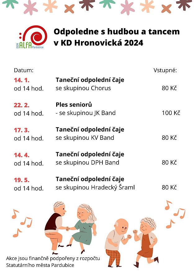 Taneční odpolední čaje se skupinou Hradecký Šraml