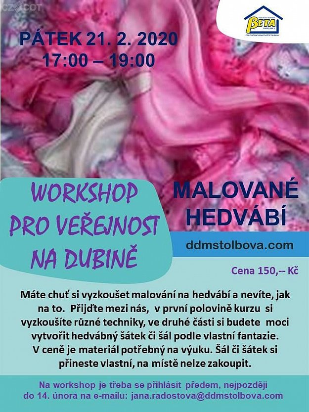 Workshop - malované hedvábí