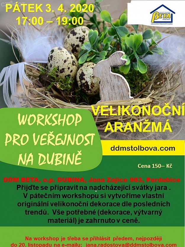 Workshop - velikonoční aranžmá