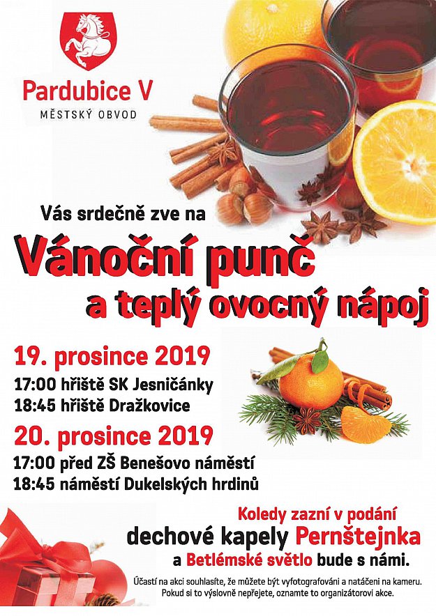 Vánoční punč a teplý ovocný nápoj