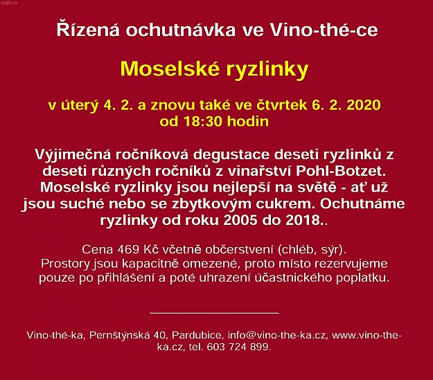 Ročníková degustace moselských ryzlinků