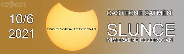 Částečné zatmění Slunce - mimořádné pozorování