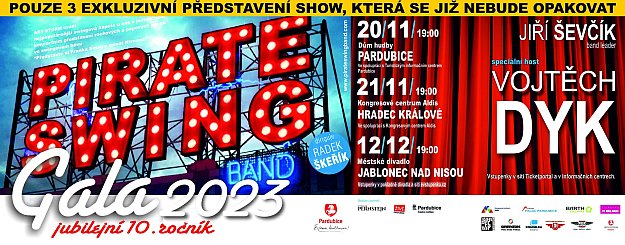 Pirate Swing Band Gala 2023 - jubilejní 10. ročník