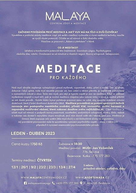 Meditace pro každého s Mudr. Janem Voženílkem