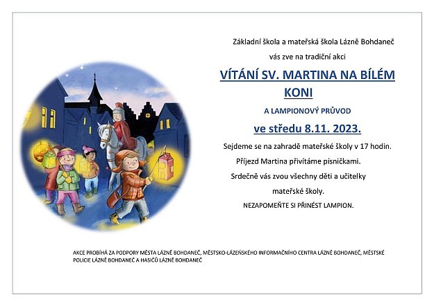 Vítání sv.Martina na bílém koni
