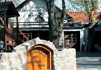 Guesthouse below Kunětice Mountain