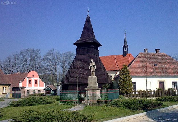 Třebosice - wooden belfry